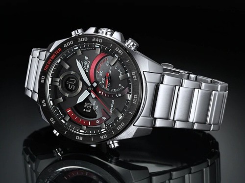 CASIO EDIFICE ECB-900DB-1AER CON BLUETOOTH, SMARTPHONE LINK Y ENERGIA SOLAR - Photo 5 sur 11