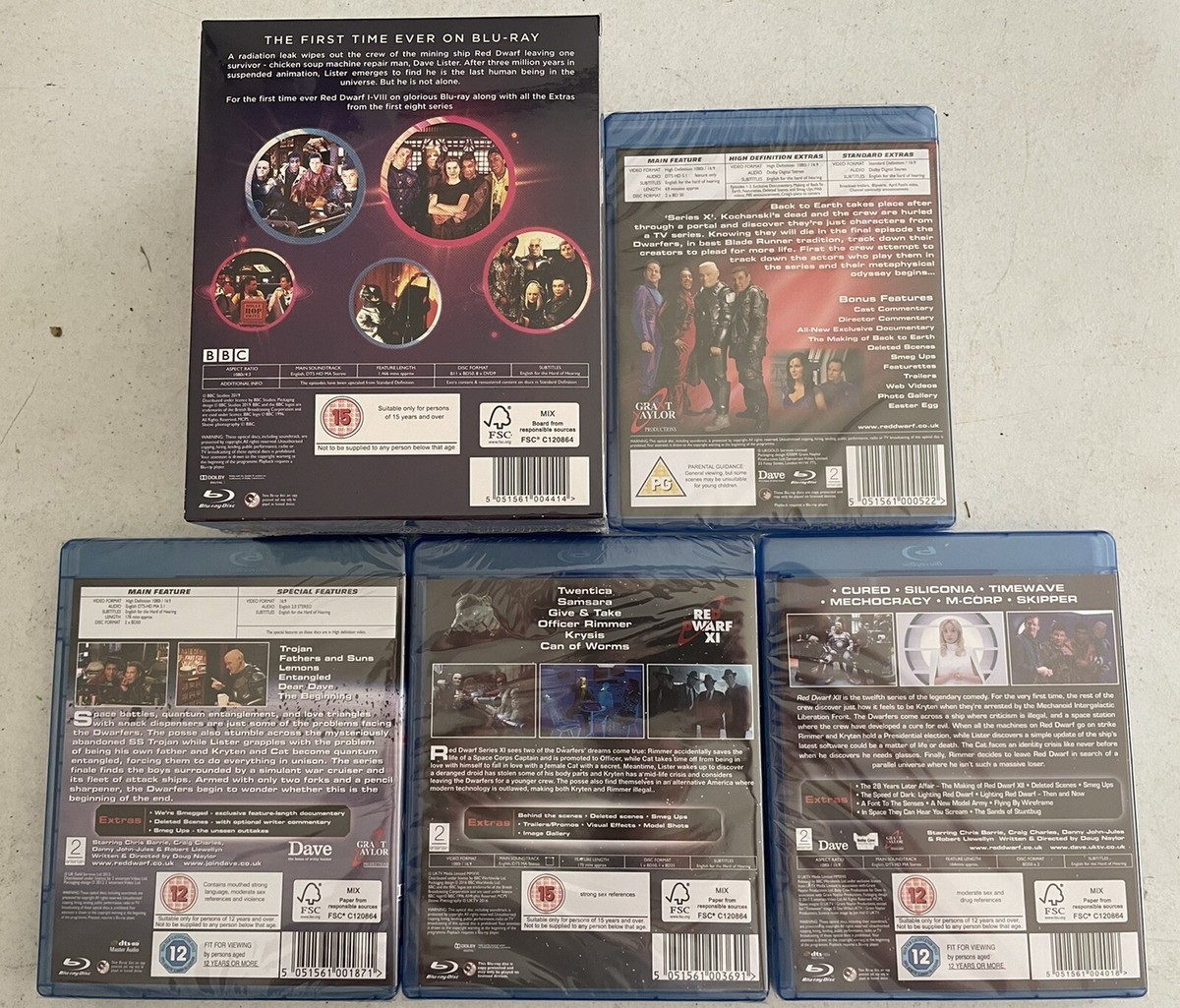 RED DWARF DVD 2ボックスセット BBC Warner Red Dwarf Set Movies Box: Complete Collection