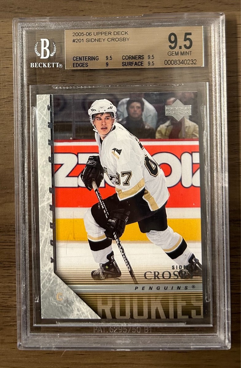 2005 2005-06 UPPER DECK SIDNEY CROSBY ROOKIE YOUNG GUNS #201 BGS