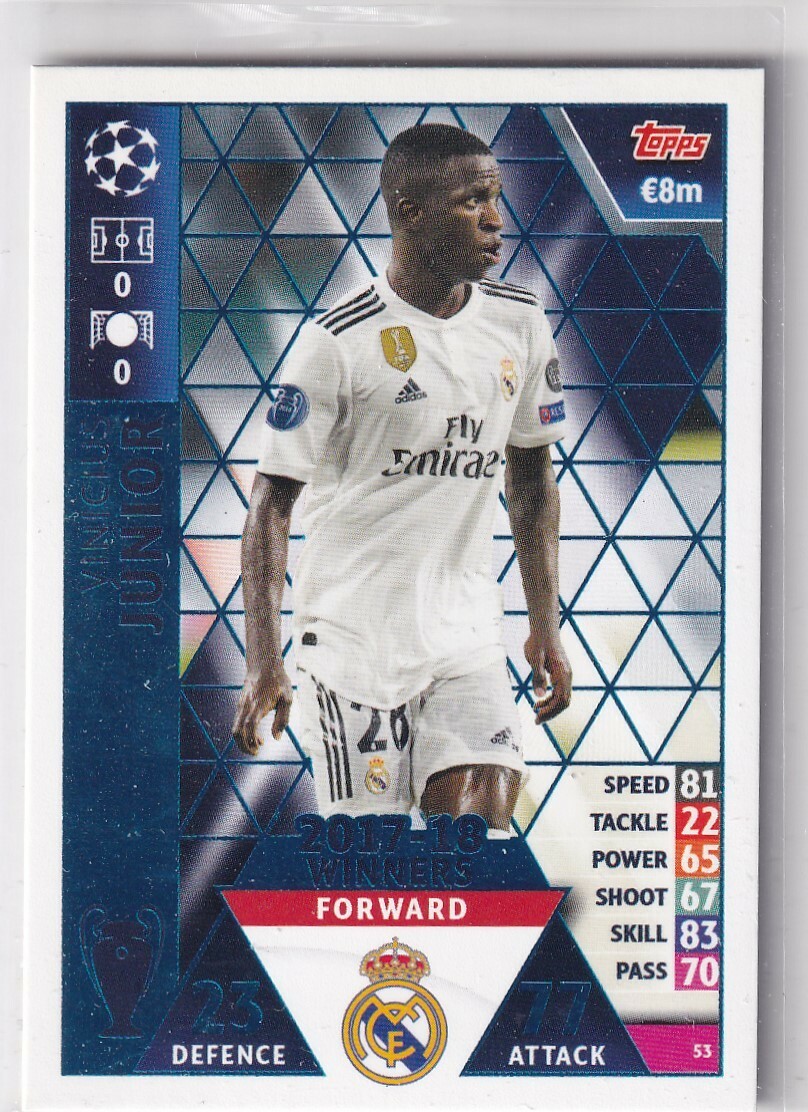Topps Match Attax Champions League Karte Nr. 53 Vinicius