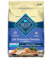 Blue Buffalo Healthy Weight Large Breed Adult Chicken Recipe Dry Dog Food, 30 lb