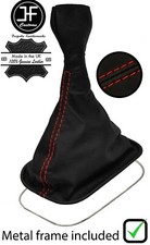 Rote Steppnappa Leder Schaltsack Mit Metallrahmen Für Porsche 911 964 89-94