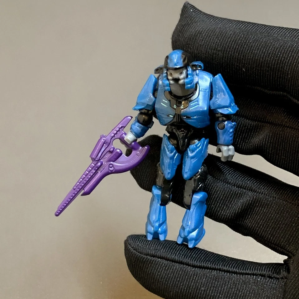 5 New Blue Elite Minor Halo Mega Bloks Construx Covenant Figure Minifigure 5 GUN - Image 2 of 4