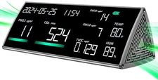 12 in 1 Air Quality Monitor Indoor Easy Calibration Air Quality Meter 9" W-2