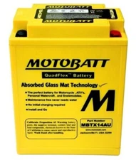 MotoBatt MBTX14AU 12V AGM Powersport Battery 16.5AH 210CCA - Motorcycle ATV UTV
