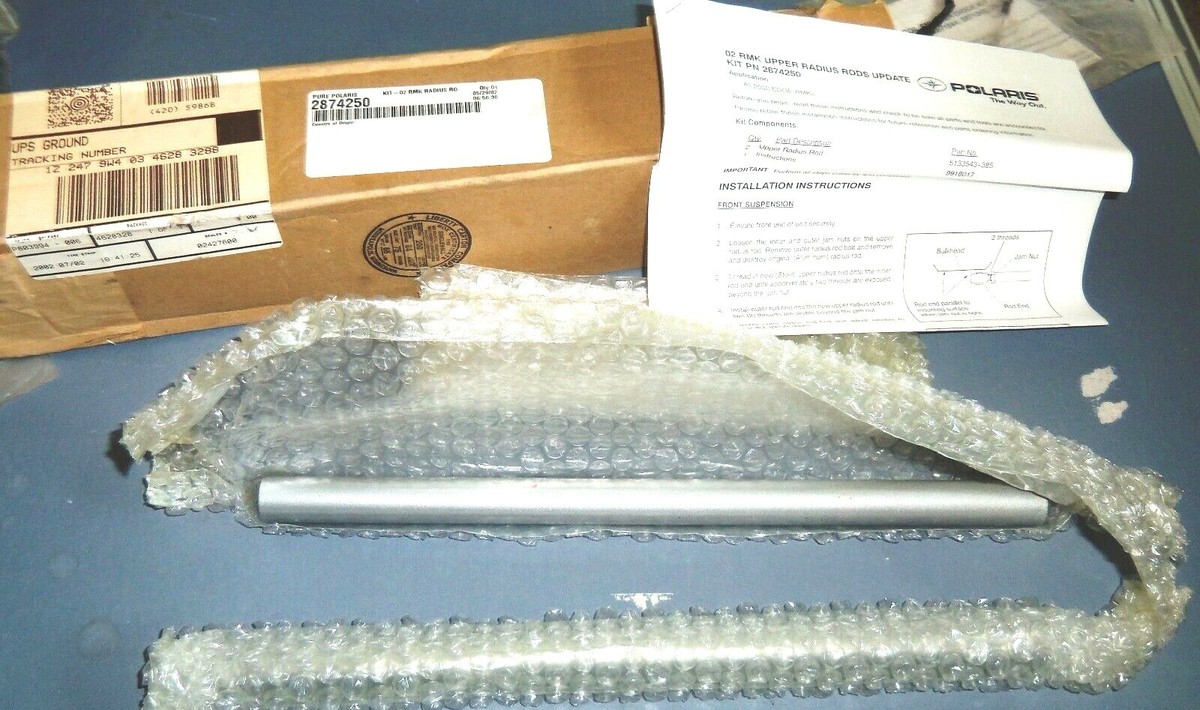kenta　1 POLARIS OEM NOS 2002-2004 SILV EDGE RMK UPPER RADIUS ROD KIT