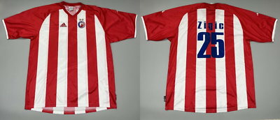 Adidas CRVENA ZVEZDA RED STAR BELGRADE #25 ZIGIC Home Shirt Jersey
