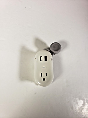 Quirky Contort Power  + Built In Cord Management 2 USB Ports PCON2-WH01 USED