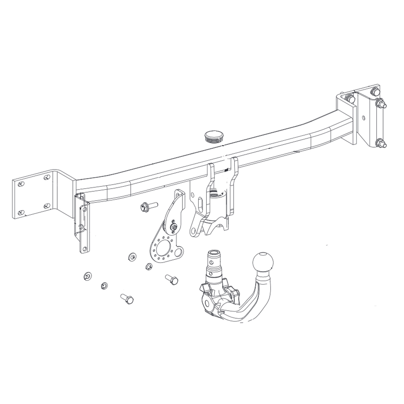 Oris Towbar for BMW 5 Series Estate (E61) 20032011 Detachable Tow