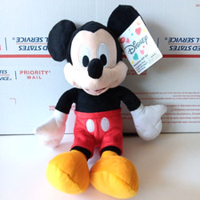Disney Classic Mickey Mouse Plush Toy 13" Brand New