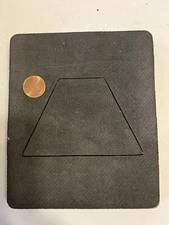 Large Trapezoid Ellison AccuCut Die 5" x 6" Wood Block Geometry Shapes Quilt