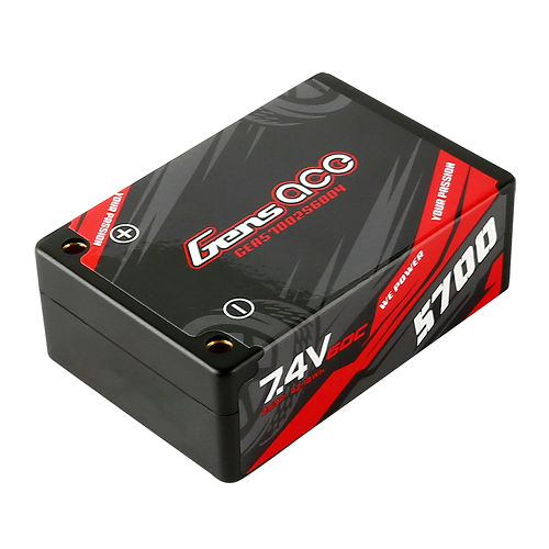 5700mAh 7.4V 60C 2S3P Lipo Battery Pack 12# with 4.0mm Bullet to