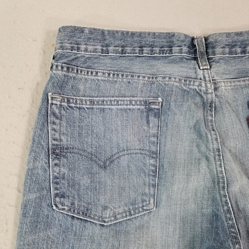 Levi's 514 jeans men's 36x32 regular fit straight blue denim pants - Picture 8 of 12