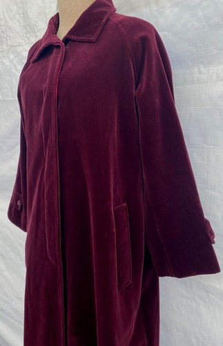 De colección.. Años 70 80..LLOVIZNA.. MARRÓN..MIDI..TERCIOPELO..GÓTICO..ROCK GLAM..ABRIGO..talla MED - Imagen 5 de 5