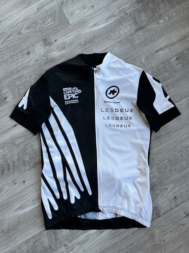 Assos men's black/white cycling equipment jersey Size: L - Picture 3 of 13