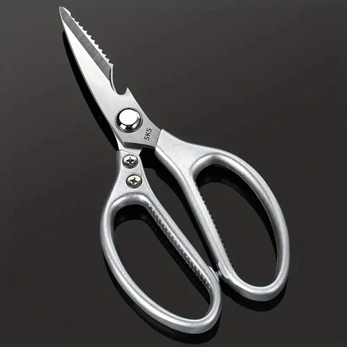 Kitchen Shears Heavy Duty Stainless Steel Scissors Fish Chicken Bone Beer Opener - Picture 3 of 9
