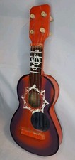 Decorative 13" Ukulele Sabor A Mexico Kuavixi Guanajuato Red Brown Wood Handmade