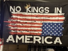 No Kings In America Flag 3x5Ft for Outside Large Garden Yard Flags Outdoor De...