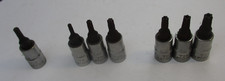 Blue Point 7pc 14 Drive 18 T8 T15 T20 Torx T20 T25 T27 Tamper Resistant