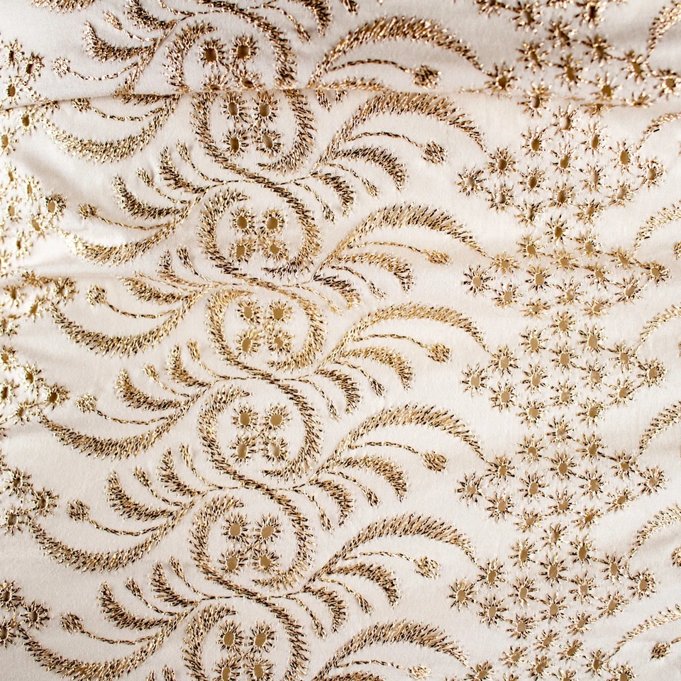 BANANAREPUBLIC новый слоновой кости золото женщин официальный вышитый пейсли юбка размер 0 - Изображение 2 из 4