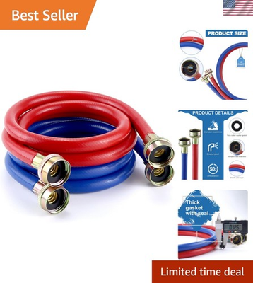 #ad Washer Hoses 4FTRubber Washing Machine Hoses 3 4 Washer Machine Hoses 2 pack... $34.10