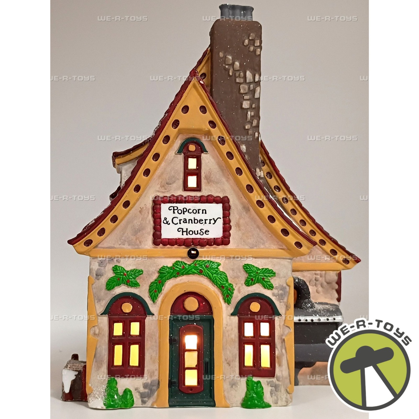 Department 56 Popcorn and Cranberry House North Pole Series Lighted Building