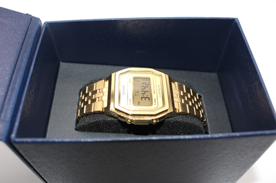 Casio A1000G-9JF Classic Premium Series Tic Tac Gold Unisex Watch