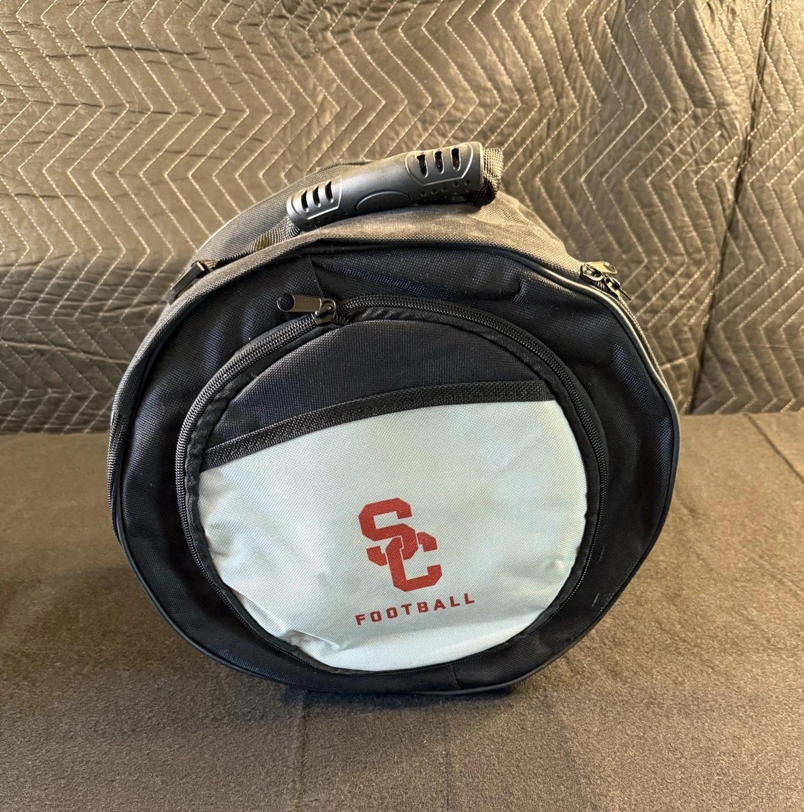 USC Trojans Football Portable Charcoal BBQ Grill W Cooler Tote New