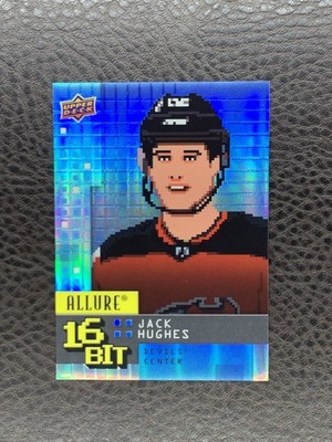 2021-22 Upper Deck Allure Jack Hughes 16-Bit #B-16 Rare Short Print EASTER EGG!