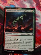 Abomination, Terrifying Titan 198 Marvel Super Heroes Magic: The Gathering NM