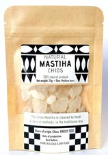 100 Natural Chios Mastiha Tears Gum - Fresh Greek Mastic Packs 20g