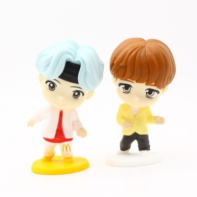 TinyTAN x BTS McDonald's Happy Meal Figures 2021 SUGA & J-Hope Lot of 2