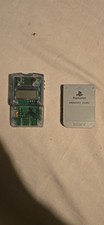 Two PlayStation 1 Memory Cards - 1 Performance Mega P-1110AE And One Original