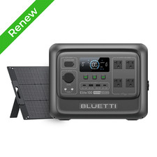 BLUETTI Elite 100 V2 1800W 1024Wh Portable Power Station 100W Solar Panel Kit