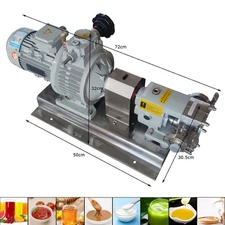 220V 3PH ZB3A-3 0.55KW Cam Rotor Pump for High Viscosity Liquids 300-800 L/H