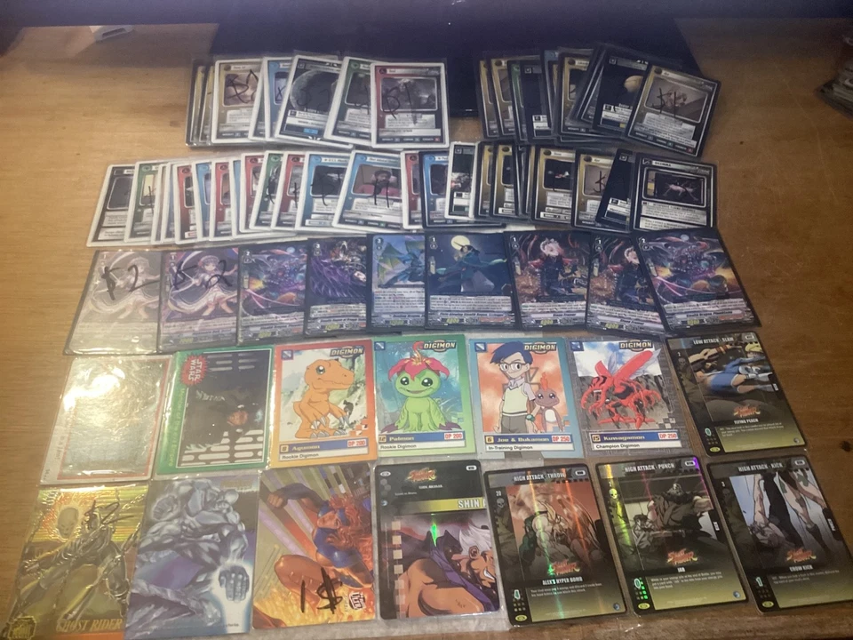 78 CCG and TCG cards lot with Star Trek Digimon street fighter and more - Image 2 of 4