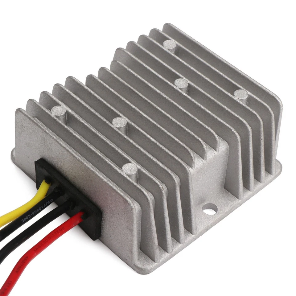 36V 48V to 12V Voltage Reducer, DROK 120W 10A DC to DC Waterproof Club Car Step - Image 2 of 4