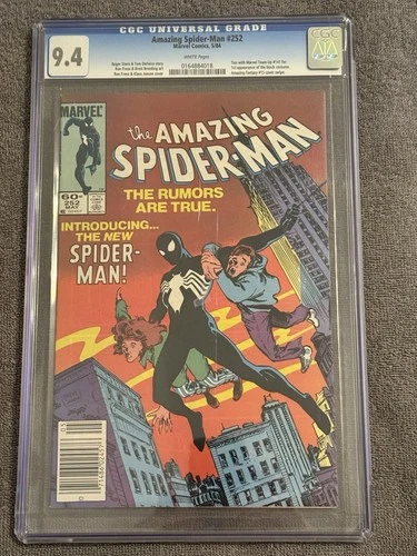 Amazing Spider-Man #252 CGC 9.4 Newsstand - Debut of Spider-Man's Black suit