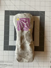 Handmade Waxed Canvas Hybrid Headcover Flower