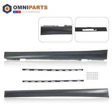 Pair Rocker Panels Side Skirt Fit 05-11 Bmw 3 Series E90 323i 325i 328i M3 Style