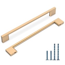 10 Pack 7.5 Inch(192mm) Kitchen Cabinet Handles Champagne Bronze Cabinet Pull...