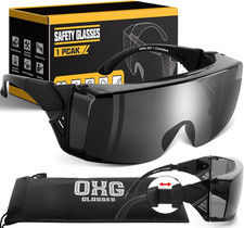 Anti Fog Safety Glasses, ANSI Z87.1 Protective Eyewear with Side Shields, UV4...