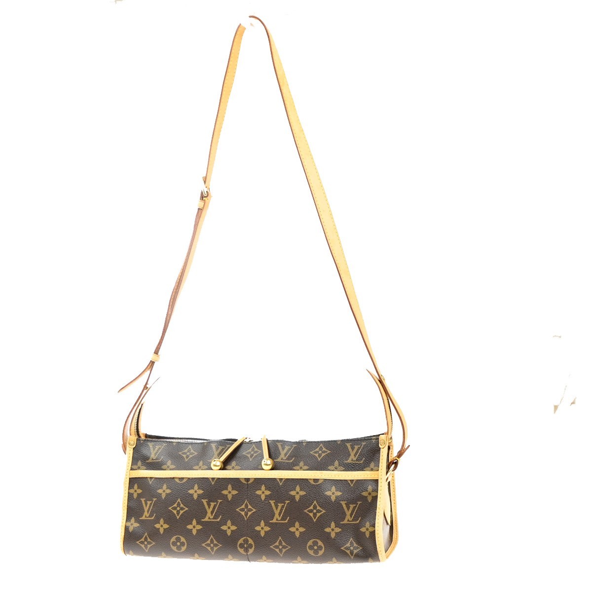 LOUIS VUITTON LV Popincourt Long Shoulder Bag Monogram Brown