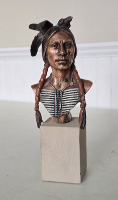 Christopher Pardell Crazy Horse Limited Edition Bronze Bust #68/2500 Legends
