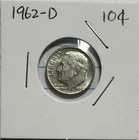 1962-D 10C Roosevelt Dime - US Silver Coin