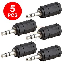 3.5mm Male Stereo to 3.5mm Male Stereo Jack Headphone Headset Adapter - LOT of 5