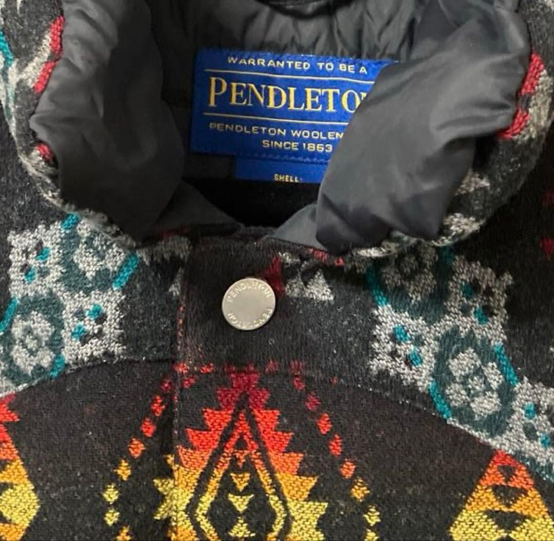 PENDLETON Native American Pattern Men's Black Dow… - image 5