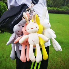 Bunny Stuffed Plush Toy Cute Soft Key Pendant 20cm Rabbit Doll  Birthyday Gift
