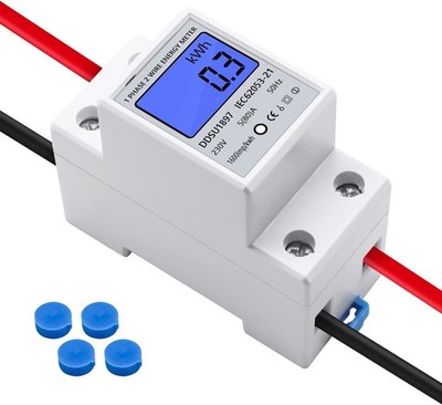 Einphasiger Stromzähler Mikroelektroniktechnologie DIN-Standard