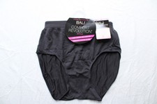 Bali Women's Comfort Revolution Microfiber Brief Style Panty EJ3 Black Size 6/7